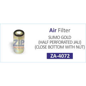 AIR FILTER GOLD NM HALF JALI WITH NUT (ZA-4072)