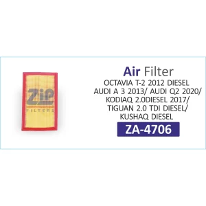 AIR FILTER OCTAVIA T-2 2012 - A3 2013 - Q2 2020 - TIGUAN 2.0 KUSHAQ DIESEL (ZA-4706)